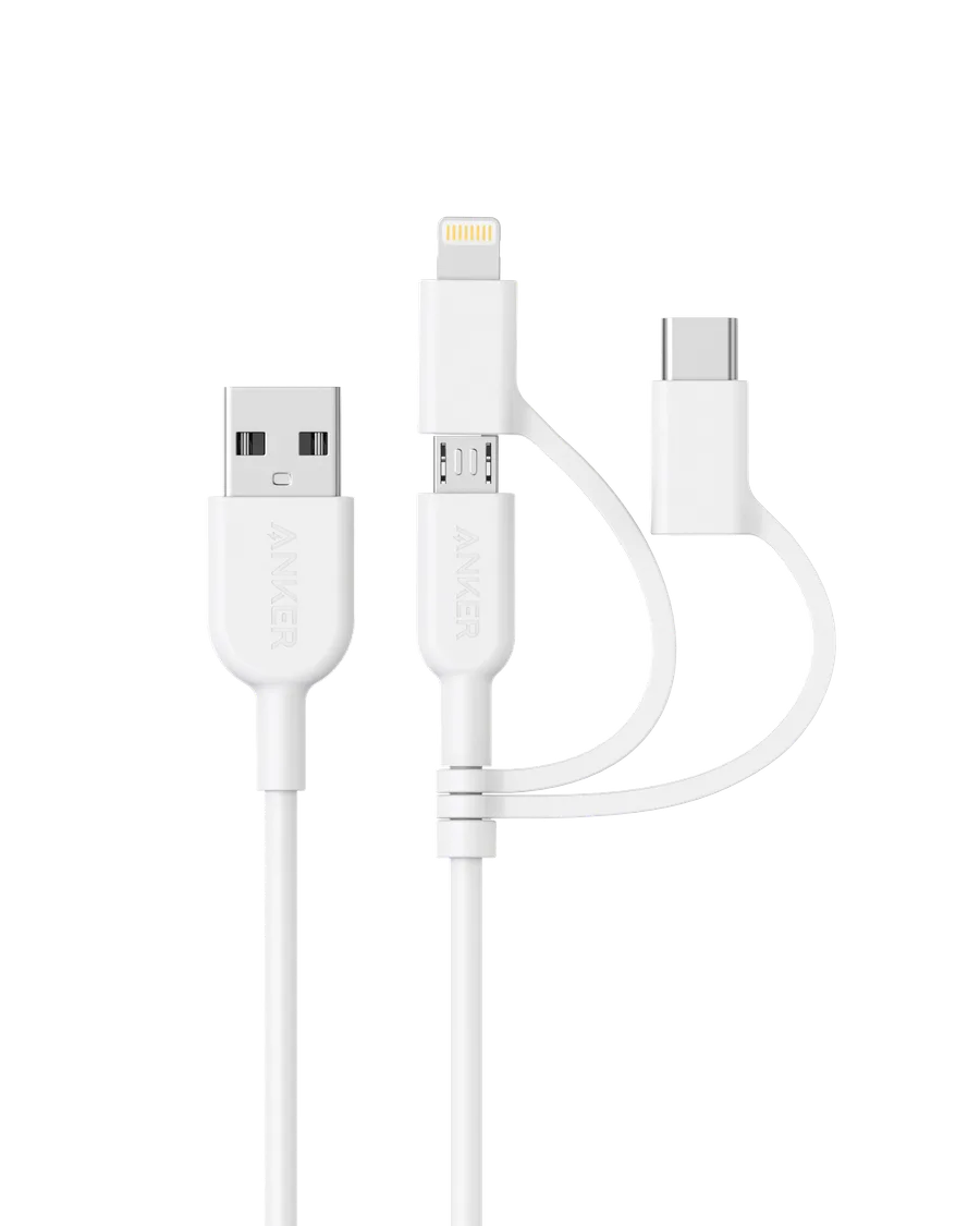 کابل USB-A به Lightning انکر ۹۱ سانتی‌متری