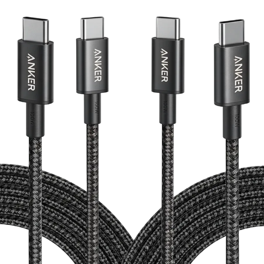 کابل USB-C به USB-C انکر ۱۰۰ وات ۲ عددی